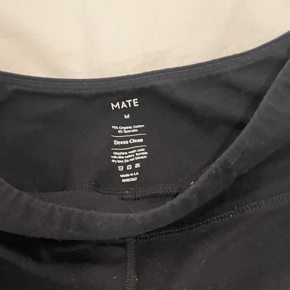 MATE the Label Black Cotton Bike Shorts - Picture 2 of 7